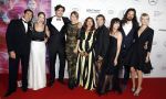 Amsterdam 1 juni 2018
Premiere Nationaal ballet in stopera. Charlie Chan Dagelet (zwanger) en Job Reuten, Hanna Verboom, Ralph Nauta en Margriet Planting en Wende Snijders