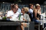 Amsterdam 20 mei 2018
Connie Witteman met verloofde Eugene v Dun op terras.