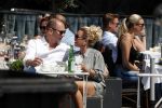 Amsterdam 20 mei 2018
Connie Witteman met verloofde Eugene v Dun op terras.