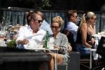 Amsterdam 20 mei 2018
Connie Witteman met verloofde Eugene v Dun op terras.