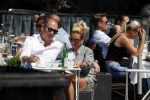 Amsterdam 20 mei 2018
Connie Witteman met verloofde Eugene v Dun op terras.
