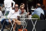 Amsterdam 20 mei 2018
Connie Witteman met verloofde Eugene v Dun op terras.