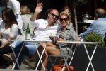 Amsterdam 20 mei 2018
Connie Witteman met verloofde Eugene v Dun op terras.