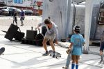 Amsterdam 31 mei 2018
Boekpresentatie Katja Schuurman ï¿½Katja was Hierï¿½ Freek v Noortwijk  op skateboard