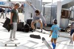 Amsterdam 31 mei 2018
Boekpresentatie Katja Schuurman ï¿½Katja was Hierï¿½ Freek v Noortwijk  op skateboard