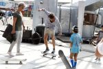 Amsterdam 31 mei 2018
Boekpresentatie Katja Schuurman ï¿½Katja was Hierï¿½ Freek v Noortwijk  op skateboard