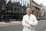 Amsterdam 24 mei 2018
Hans Cornelisse voor het Delamar theater.