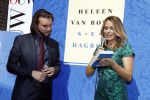 Amsterdam 7 juni 2018
Presentatie nieuwe boek Heleen v Royen in het college Hotel. Heleen met vriend Bart Meeldijk