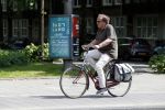 Amsterdam 11 mei 2018 
Ivo Niehe op zijn (dames)fiets