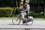 Amsterdam 11 mei 2018 
Ivo Niehe op zijn (dames)fiets