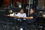 Amsterdam 31 mei 2018
Javier Guzman op terras met â€¦..