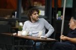 Amsterdam 31 mei 2018
Javier Guzman op terras met â€¦..