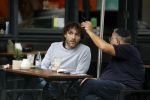 Amsterdam 31 mei 2018
Javier Guzman op terras met â€¦..