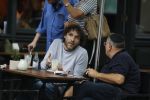 Amsterdam 31 mei 2018
Javier Guzman op terras met â€¦..