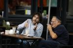 Amsterdam 31 mei 2018
Javier Guzman op terras met â€¦..