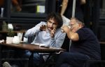 Amsterdam 31 mei 2018
Javier Guzman op terras met â€¦..
