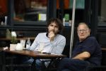 Amsterdam 31 mei 2018
Javier Guzman op terras met â€¦..
