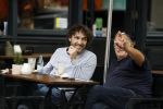 Amsterdam 31 mei 2018
Javier Guzman op terras met â€¦..