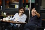 Amsterdam 31 mei 2018
Javier Guzman op terras met â€¦..