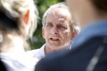 Amsterdam 28 mei 2018
Rechtszaak Patricia Paay tegen Geen Stijl en Eendevanger. Patricia kwam met haar man Robbert Hinfelaar naar de rechtbank in Amsterdam. Johan Vlemmix was ook aanwezig.