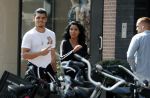 Amsterdam 23 mei 2018
Voetballer van het Nederlands elftal Karim Rekik met zijn vriendin presentatrice Dounia Rijkschroeff op de pc hooftstraat.