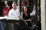 Amsterdam 23 mei 2018
Voetballer van het Nederlands elftal Karim Rekik met zijn vriendin presentatrice Dounia Rijkschroeff op de pc hooftstraat.