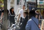 Amsterdam 23 mei 2018
Voetballer van het Nederlands elftal Karim Rekik met zijn vriendin presentatrice Dounia Rijkschroeff op de pc hooftstraat.
