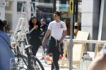 Amsterdam 23 mei 2018
Voetballer van het Nederlands elftal Karim Rekik met zijn vriendin presentatrice Dounia Rijkschroeff op de pc hooftstraat.