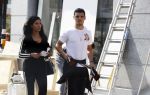 Amsterdam 23 mei 2018
Voetballer van het Nederlands elftal Karim Rekik met zijn vriendin presentatrice Dounia Rijkschroeff op de pc hooftstraat.