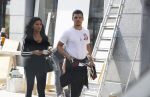 Amsterdam 23 mei 2018
Voetballer van het Nederlands elftal Karim Rekik met zijn vriendin presentatrice Dounia Rijkschroeff op de pc hooftstraat.