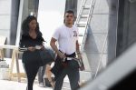 Amsterdam 23 mei 2018
Voetballer van het Nederlands elftal Karim Rekik met zijn vriendin presentatrice Dounia Rijkschroeff op de pc hooftstraat.
