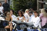 Amsterdam 9 juni 2018
Lil Kleine op terras met zijn vriendin Jaimy Vaes.