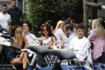 Amsterdam 9 juni 2018
Lil Kleine op terras met zijn vriendin Jaimy Vaes.