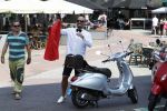 Amsterdam 7 juni 2018
Maik de Boer met zijn vespa scooter.