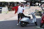 Amsterdam 7 juni 2018
Maik de Boer met zijn vespa scooter.