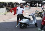 Amsterdam 7 juni 2018
Maik de Boer met zijn vespa scooter.