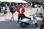Amsterdam 7 juni 2018
Maik de Boer met zijn vespa scooter.