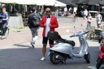 Amsterdam 7 juni 2018
Maik de Boer met zijn vespa scooter.