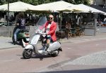 Amsterdam 7 juni 2018
Maik de Boer met zijn vespa scooter.