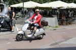 Amsterdam 7 juni 2018
Maik de Boer met zijn vespa scooter.