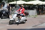 Amsterdam 7 juni 2018
Maik de Boer met zijn vespa scooter.