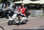Amsterdam 7 juni 2018
Maik de Boer met zijn vespa scooter.