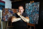 Harderwijk 1 juni 2018
Kunstenaar Martijn Poorter in zijn atelier .