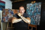 Harderwijk 1 juni 2018
Kunstenaar Martijn Poorter in zijn atelier .