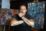 Harderwijk 1 juni 2018
Kunstenaar Martijn Poorter in zijn atelier .