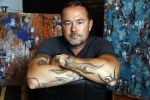 Harderwijk 1 juni 2018
Kunstenaar Martijn Poorter in zijn atelier .