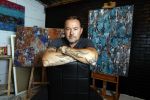 Harderwijk 1 juni 2018
Kunstenaar Martijn Poorter in zijn atelier .