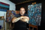 Harderwijk 1 juni 2018
Kunstenaar Martijn Poorter in zijn atelier .