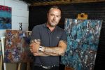Harderwijk 1 juni 2018
Kunstenaar Martijn Poorter in zijn atelier .