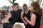 Amsterdam, 23 Augustus 2017 Premiere van Het Zwanenmeer
Nienke Romer met haar gezin en Karin Riethoven